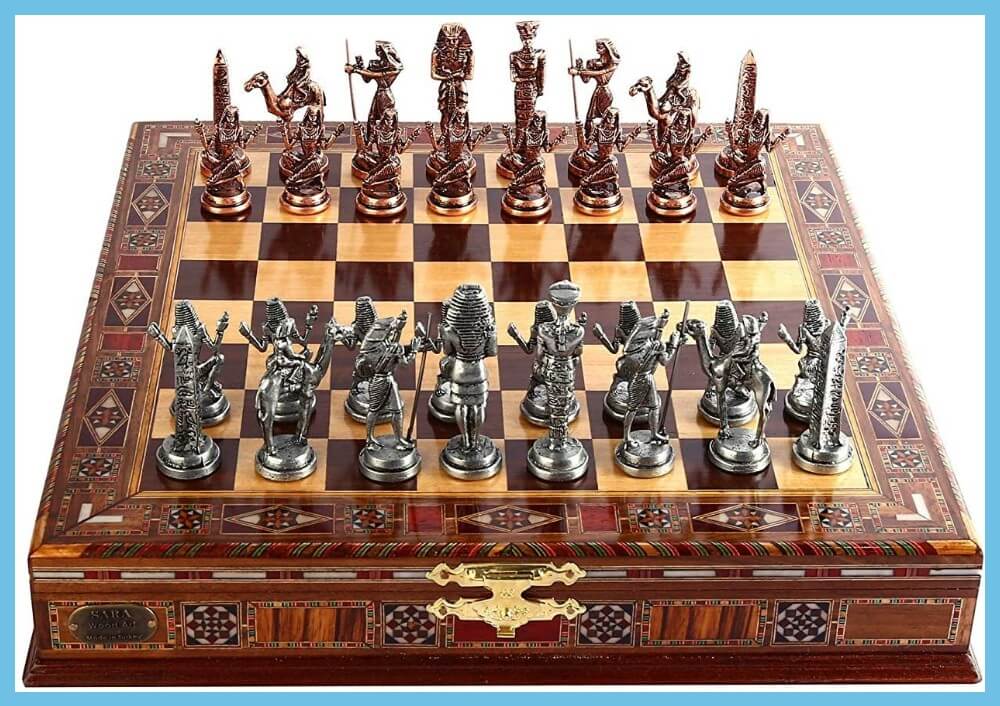 Stainless Steel Nesting Chess Set