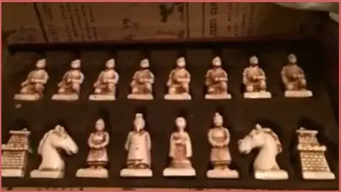 Antique Chinese Chess Set