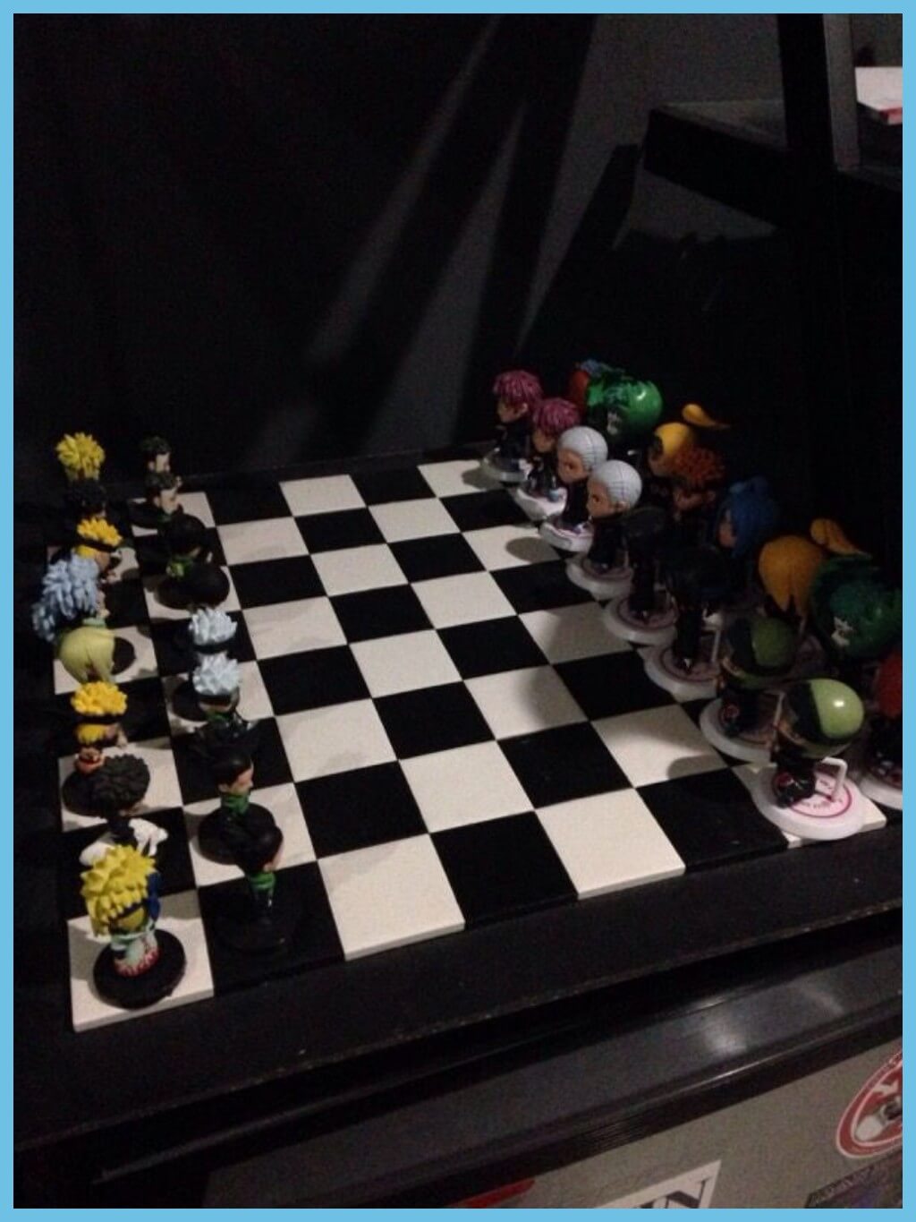 naruto chess set dark figures