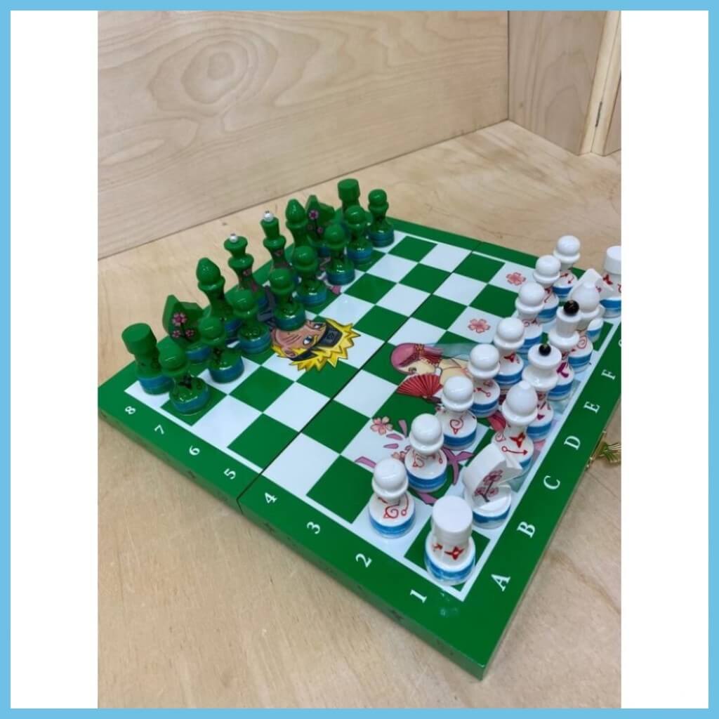 naruto handmade chess