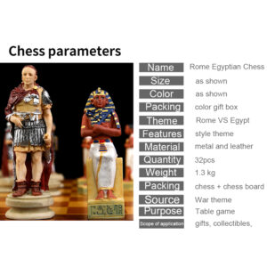 egyptian chess set - egypt vs rome