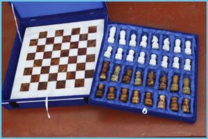 Aztec Marble Chess Pieces