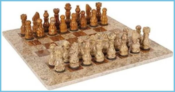 Marble Chess Set Vintage