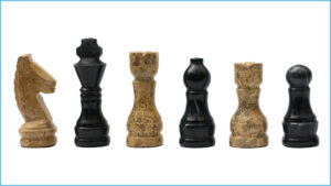 Antique Marble Chess Set figures