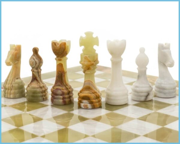 Marble Onyx Chess Pieces
