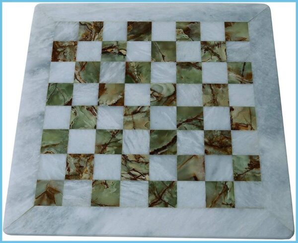 Marble and Onyx Chess Board